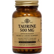 Таурин, Taurine, Solgar, 500 мг, 100 капсул Таурин, Taurine, Solgar, 500 мг, 100 капсул