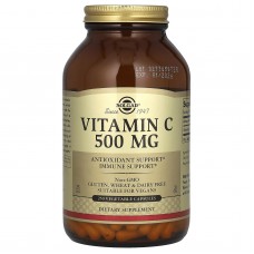 Вітамін С, Vitamin C, Solgar, 500 мг, 250 рослинних капсул Вітамін С, Vitamin C, Solgar, 500 мг, 250 рослинних капсул