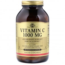 Витамин С, Vitamin C, Solgar, 1000 мг, 250 растительных капсул Витамин С, Vitamin C, Solgar, 1000 мг, 250 растительных капсул
