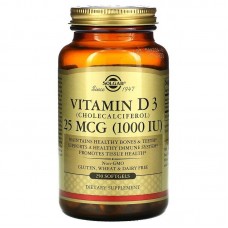 Витамин D3 (холекальциферол), Vitamin D3, Solgar, 25 мкг (1000 МЕ), 250 гелевых капсул Витамин D3 (холекальциферол), Vitamin D3, Solgar, 25 мкг (1000 МЕ), 250 гелевых капсул