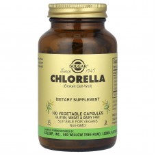 Хлорелла, Chlorella, Solgar, сломанные клеточные стенки, 100 вегетарианских капсул (520 мг в капсуле) Хлорелла, Chlorella, Solgar, сломанные клеточные стенки, 100 вегетарианских капсул (520 мг в капсуле)