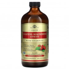 Кальций магний D3, Calcium Magnesium Citrate with Vitamin D3, Solgar, цитрат, вкус клубники, жидкий, 473 мл. Кальций магний D3, Calcium Magnesium Citrate with Vitamin D3, Solgar, цитрат, вкус клубники, жидкий, 473 мл.
