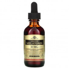 Мелатонин, Melatonin, Solgar, жидкий, вкус черной вишни, 10 мг, 59 мл Мелатонин, Melatonin, Solgar, жидкий, вкус черной вишни, 10 мг, 59 мл