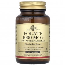 Фолат, Folate, Solgar, 1000 мкг, 120 таблеток Фолат, Folate, Solgar, 1000 мкг, 120 таблеток