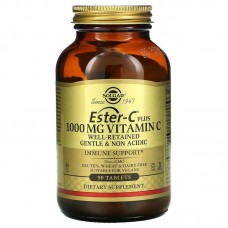 Естер-С плюс, Ester-C Plus, Solgar, вітамін C, 1000 мг, 90 таблеток