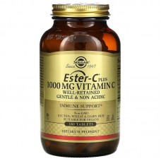 Эстер-С плюс, Ester-C Plus, Solgar, витамин C, 1000 мг, 180 таблеток Эстер-С плюс, Ester-C Plus, Solgar, витамин C, 1000 мг, 180 таблеток