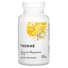 Фитосома куркумина, Curcumin Phytosome, Thorne, 1000 мг, 120 капсул Фитосома куркумина, Curcumin Phytosome, Thorne, 1000 мг, 120 капсул