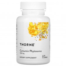 Фитосома куркумина, Curcumin Phytosome, Thorne, 60 капсул (500 мг на капсулу) Фитосома куркумина, Curcumin Phytosome, Thorne, 60 капсул (500 мг на капсулу)