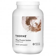 Сироватковий протеїн, ізолят, Whey Protein Isolate, Thorne, шоколад, 906 г