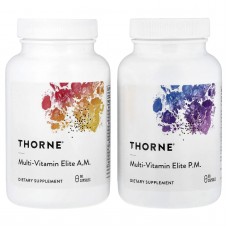 Мультивітаміни еліт до полудня і після полудня, Multi-Vitamin Elite Details, Thorne, 2 пляшки по 90 капсул