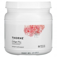 Колаген плюс Collagen Plus, Thorne, з ягідним смаком, 495 г