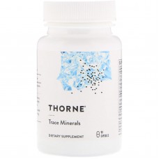 Микроэлементы, Trace Minerals, Thorne, 90 капсул Микроэлементы, Trace Minerals, Thorne, 90 капсул