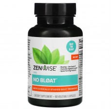 Пробиотик от вздутия живота, No Bloat with Clinically Studied DE111 Probiotic, Zenwise Health, ежедневный, 60 вегетарианских капсул Пробиотик от вздутия живота, No Bloat with Clinically Studied DE111 Probiotic, Zenwise Health, ежедневный, 60 вегетарианских капсул
