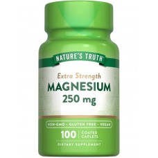 Магний, Magnesium, Nature's Truth, повышенная сила действия, 250 мг, 100 каплет Магний, Magnesium, Nature's Truth, повышенная сила действия, 250 мг, 100 каплет