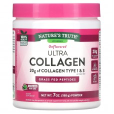 Коллаген, Ultra Collagen, Nature's Truth, порошок, без ароматизаторов, 198 г Коллаген, Ultra Collagen, Nature's Truth, порошок, без ароматизаторов, 198 г