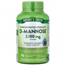 D-манноза, D-Mannose, Nature's Truth, концентрована сила, 2100 мг, 90 капсул швидкого вивільнення (700 мг у капсулі) D-манноза, D-Mannose, Nature's Truth, концентрована сила, 2100 мг, 90 капсул швидкого вивільнення (700 мг у капсулі)