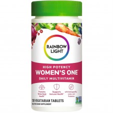 Мультивитамины для женщин, Women's One High Potency Daily Multivitamin, Rainbow Light, высокая эффективность, 120 вегетарианских таблеток Мультивитамины для женщин, Women's One High Potency Daily Multivitamin, Rainbow Light, высокая эффективность, 120 вегетарианских таблеток