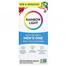 Мультивитамины для мужчин, Men's Multivitamin, Rainbow Light, одна на день, высокая эффективность, 120 вегетарианских таблеток Мультивитамины для мужчин, Men's Multivitamin, Rainbow Light, одна на день, высокая эффективность, 120 вегетарианских таблеток