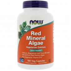 Красные водоросли, Red Mineral Algae, Now Foods, минеральные, 180 вегетарианских капсул Красные водоросли, Red Mineral Algae, Now Foods, минеральные, 180 вегетарианских капсул