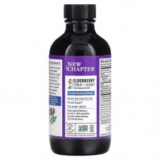 Сироп бузины + мед, Elderberry Syrup, New Chapter, Kids, для детей от 2 лет, 118 мл Сироп бузины + мед, Elderberry Syrup, New Chapter, Kids, для детей от 2 лет, 118 мл