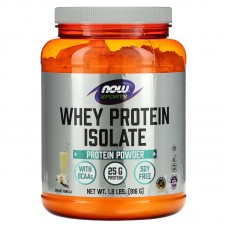 Ізолят сироваткового протеїну, Whey Protein Isolate, Now Foods, Sports, вершково-ванільний, 816 г