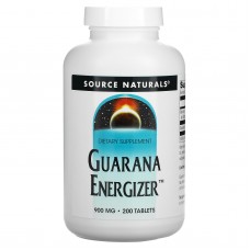 Гуарана, Guarana Energizer, Source Naturals, 900 мг, 200 таблеток Гуарана, Guarana Energizer, Source Naturals, 900 мг, 200 таблеток