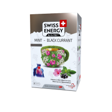 Чай от простуды, Herbal tea MINT - BLACK CURRANT, Swiss Energy, от кашля, боли в горле и заложенности носа, альпийские травы, мята и черная смородина, 8 пакетиков Чай от простуды, Herbal tea MINT - BLACK CURRANT, Swiss Energy, от кашля, боли в горле и заложенности носа, альпийские травы, мята и черная смородина, 8 пакетиков