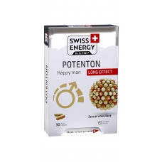 Поддержка потенции для мужчин, Potenton, blister, Swiss Energy, комплекс продленного действия, 30 веганских капсул Поддержка потенции для мужчин, Potenton, blister, Swiss Energy, комплекс продленного действия, 30 веганских капсул