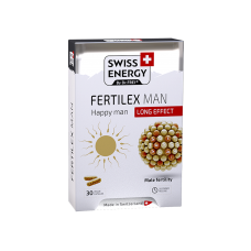 Поддержка фертильности для мужчин, Fertilex Men, Swiss Energy, комплекс продленного действия, 30 веганских капсул Поддержка фертильности для мужчин, Fertilex Men, Swiss Energy, комплекс продленного действия, 30 веганских капсул