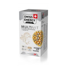 Мультивитамины с витамином К2, MULTIVIT 25 Vitamins and Minerals+Vitamin K2, Swiss Energy, 25 витаминов и минералов, 30 капсул Мультивитамины с витамином К2, MULTIVIT 25 Vitamins and Minerals+Vitamin K2, Swiss Energy, 25 витаминов и минералов, 30 капсул