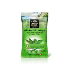 Леденцы от простуды, Herbal Lozenges Bag 20 herbs + Eucalyptus and Menthol, Swiss Energy, от кашля, боли в горле и заложенности носа, 20 альпийский трав, ментол и эвкалипт, 12 травяных леденцов (55 г) Леденцы от простуды, Herbal Lozenges Bag 20 herbs + Eucalyptus and Menthol, Swiss Energy, от кашля, боли в горле и заложенности носа, 20 альпийский трав, ментол и эвкалипт, 12 травяных леденцов (55 г)