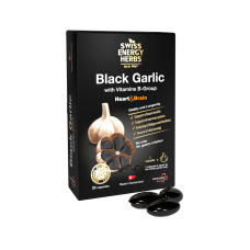 Черный чеснок, Herbs BLACK GARLIC with Vitamins B-Group, Swiss Energy, с витаминами группы В, 20 капсул Черный чеснок, Herbs BLACK GARLIC with Vitamins B-Group, Swiss Energy, с витаминами группы В, 20 капсул