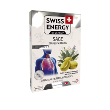 Леденцы от простуды, Herbal Lozenges Blister 20 herbs + Sage, Swiss Energy, от кашля, боли в горле и заложенности носа, 20 альпийский трав и шалфей, 12 травяных леденцов Леденцы от простуды, Herbal Lozenges Blister 20 herbs + Sage, Swiss Energy, от кашля, боли в горле и заложенности носа, 20 альпийский трав и шалфей, 12 травяных леденцов