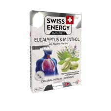 Леденцы от простуды, Herbal Lozenges Blister 20 herbs + Eucalyptus and Menthol, Swiss Energy, от кашля, боли в горле и заложенности носа, 20 альпийский трав, ментол и эвкалипт, 12 травяных леденцов Леденцы от простуды, Herbal Lozenges Blister 20 herbs + Eucalyptus and Menthol, Swiss Energy, от кашля, боли в горле и заложенности носа, 20 альпийский трав, ментол и эвкалипт, 12 травяных леденцов