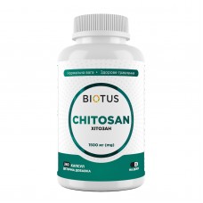 Хитозан, Chitosan, Biotus, 1500 мг, 240 капсул Хитозан, Chitosan, Biotus, 1500 мг, 240 капсул
