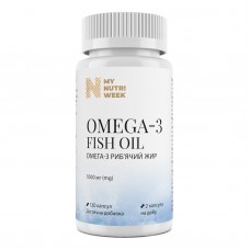Омега-3 рыбий жир, Omega-3 Fish Oil, My Nutri Week, 120 капсул Омега-3 рыбий жир, Omega-3 Fish Oil, My Nutri Week, 120 капсул