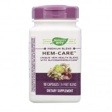 Здоровья вен, Hem-Care, Nature's Way, 90 капсул Здоровья вен, Hem-Care, Nature's Way, 90 капсул