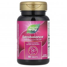 Поддержка гормонального баланса с абсорбируемым BR-DIM, Estrobalance® with Absorbable BR-DIM®, Nature's Way, для женщин, 60 таблеток Поддержка гормонального баланса с абсорбируемым BR-DIM, Estrobalance® with Absorbable BR-DIM®, Nature's Way, для женщин, 60 таблеток