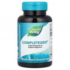 Пищеварительные ферменты, CompleteGest, Nature's Way, 180 веганских капсул Пищеварительные ферменты, CompleteGest, Nature's Way, 180 веганских капсул