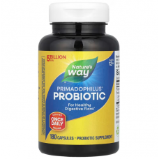Примадофилус, оригинал, для детей старше 12 лет, Primadophilus Bifidus, Nature's Way, 5 млрд КОЕ, 180 капсул Примадофилус, оригинал, для детей старше 12 лет, Primadophilus Bifidus, Nature's Way, 5 млрд КОЕ, 180 капсул