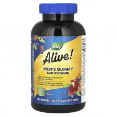Мультивитамины для мужчин, Men's Gummy Multivitamin, Nature's Way, Alive!, фруктовый вкус, 150 жевательных конфет Мультивитамины для мужчин, Men's Gummy Multivitamin, Nature's Way, Alive!, фруктовый вкус, 150 жевательных конфет