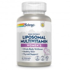 Мультивитамины для женщин, Women's Liposomal Multivitamin, Solaray, липосомальные, 60 вегетарианских капсул Мультивитамины для женщин, Women's Liposomal Multivitamin, Solaray, липосомальные, 60 вегетарианских капсул