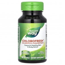 Хлорофилл, Chlorophyll Concentrate, Nature's Way, концентрат, 100 мг, 90 гелевых капсул (50 мг на капсулу) Хлорофилл, Chlorophyll Concentrate, Nature's Way, концентрат, 100 мг, 90 гелевых капсул (50 мг на капсулу)
