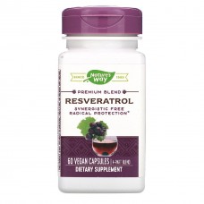 Ресвератрол, Resveratrol, Nature's Way, 60 капсул Ресвератрол, Resveratrol, Nature's Way, 60 капсул