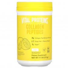 Пептиды коллагена, Collagen Peptides, Vital Proteins, лимон, порошок, 313 г Пептиды коллагена, Collagen Peptides, Vital Proteins, лимон, порошок, 313 г