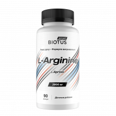 L-аргінін, L-Arginine, Biotus, 90 капсул