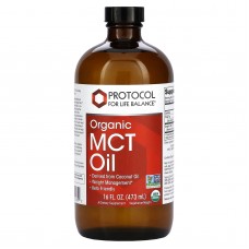 Олія MCT, Organic MCT Oil, Protocol for Life Balance, органік, 473 мл Олія MCT, Organic MCT Oil, Protocol for Life Balance, органік, 473 мл