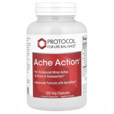Полегшення болю, Ache Action, Protocol for Life Balance, 120 рослинних капсул Полегшення болю, Ache Action, Protocol for Life Balance, 120 рослинних капсул