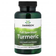 Куркума, Turmeric, Swanson, 720 мг, 100 веганських капсул