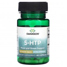 5-НТР екстра сила, 5-HTP, Swanson, 100 мг, 60 капсул